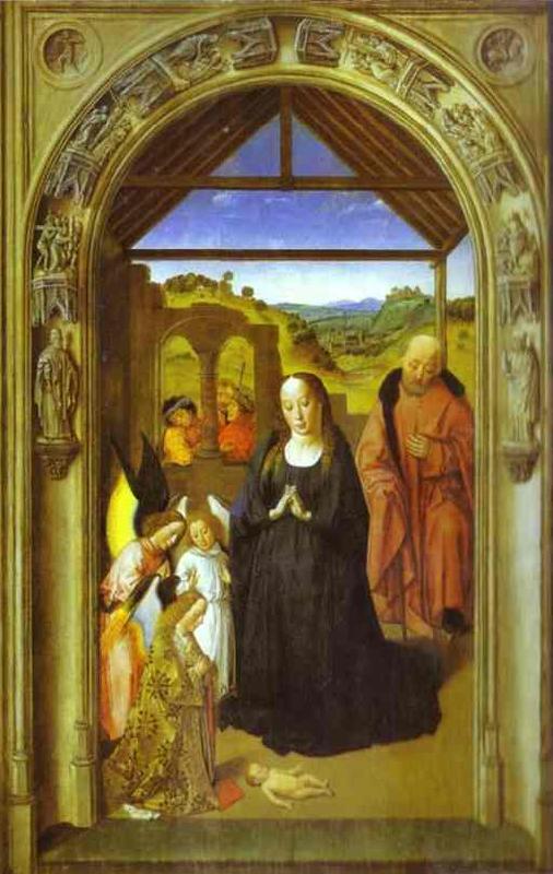 Dieric Bouts The Adoration of Angels oil painting picture